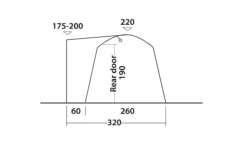 Outwell Milestone Dash Drive Away Awning -Vango Camping Shop 111099 milestone dash drawing other5