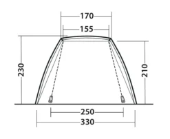 Outwell Woodcrest Drive Away Awning 22 Outwell Woodcrest Drive Away Awning -Vango Camping Shop 111167 woodcrest drawing other5