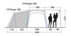 Outwell Oakdale 5PA Tent (2023) 18 Outwell Oakdale 5PA Tent (2023) -Vango Camping Shop 111183 oakdale 5pa drawing other5