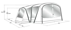 Outwell Oakdale 5PA Tent (2023) 17 Outwell Oakdale 5PA Tent (2023) -Vango Camping Shop 111183 oakdale 5pa drawing perspective2