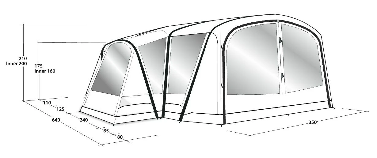 Outwell Oakdale 5PA Tent (2023) 3 Outwell Oakdale 5PA Tent (2023) - Image 3
