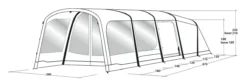 Outwell Birchdale 6PA Tent (2022) -Vango Camping Shop 111184 birchdale 6pa drawing perspective2