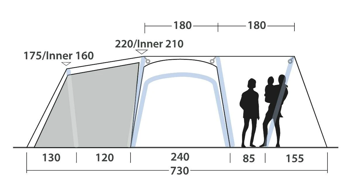 Outwell Mountain Lake 5ATC Tent (2022) 4 Outwell Mountain Lake 5ATC Tent (2022) - Image 4