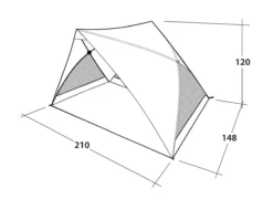 Outwell Formby Beach Shelter -Vango Camping Shop 111229 beach shelter formby drawing perspective2