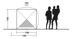 Outwell Beach Shelter Compton (2023) -Vango Camping Shop 111230 beach shelter compton drawing other5