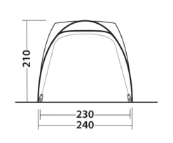Outwell Beachcrest Drive Away Awning -Vango Camping Shop 111238 beachcrest drawing other5