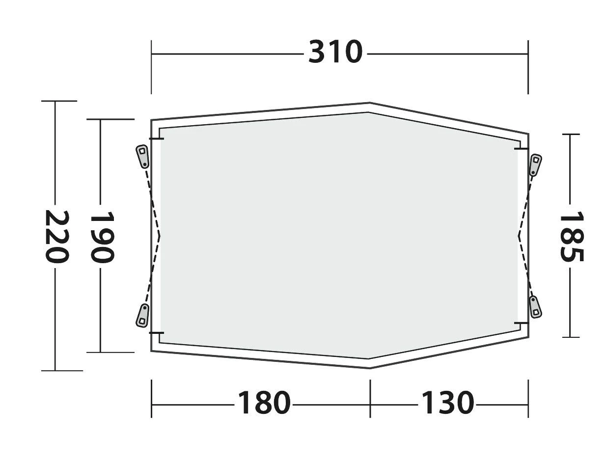 Outwell Sandcrest L Awning 2 Outwell Sandcrest L Awning - Image 2