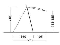 Outwell Sandcrest S Awning -Vango Camping Shop 111241 sandcrest s drawing other5