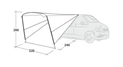 Outwell Touring Canopy Poled -Vango Camping Shop 111252 touring canopy drawing perspective2