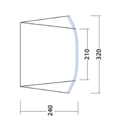 Outwell Touring Canopy Air -Vango Camping Shop 111253 touring canopy air drawing floorplan3
