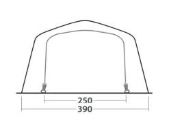 Outwell Wood Lake 6ATC Tent (2022) 16 Outwell Wood Lake 6ATC Tent (2022) -Vango Camping Shop 111267 wood lake 6atc drawing other4