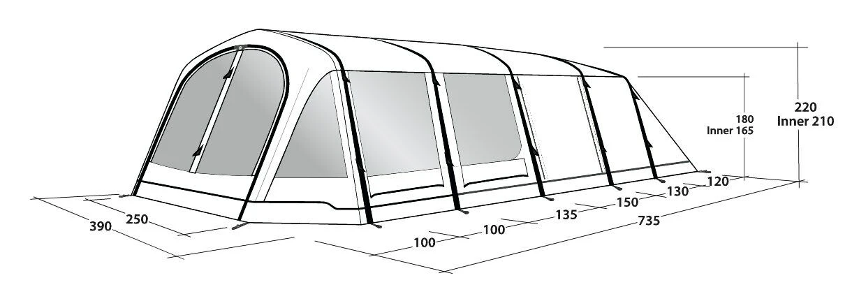 Outwell Wood Lake 6ATC Tent (2022) 6 Outwell Wood Lake 6ATC Tent (2022) - Image 6