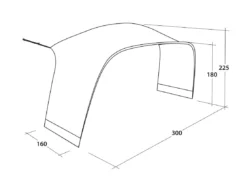 Outwell Lounge Tent Connector M (2023) -Vango Camping Shop 111342 lounge tent connector m drawing perspective2 page 0001