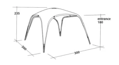Outwell Event Lounge M 3m (2023) -Vango Camping Shop 111362 event lounge m drawing perspective2