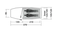Easy Camp Magnetar 200 Tent -Vango Camping Shop 120415 magnetar 200 steel blue drawing floorplan3