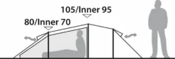 Robens Voyager 2EX Tent (2022) 15 Robens Voyager 2EX Tent (2022) -Vango Camping Shop 130263 voyager 2ex drawing other4