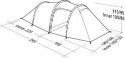 Robens Voyager 3EX Tent (2022) 11 Robens Voyager 3EX Tent (2022) -Vango Camping Shop 130264 voyager 3ex drawing perspective2