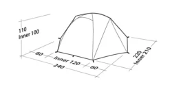 Robens Boulder 2 Tent (2023) -Vango Camping Shop 130273 boulder 2 drawing perspective2 1