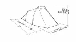 Robens Arch 2 Tent (2023) -Vango Camping Shop 130274 arch 2 drawing perspective23 1