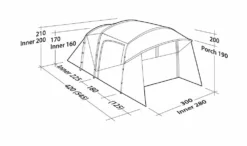 Robens Wolf Moon 5xp Tent (2023) -Vango Camping Shop 130284 wolf moon 5xp drawing perspective35