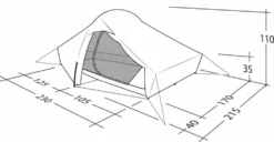 Robens Chaser 3XE Tent (2022) -Vango Camping Shop 130317 chaser 3xe drawing perspective2