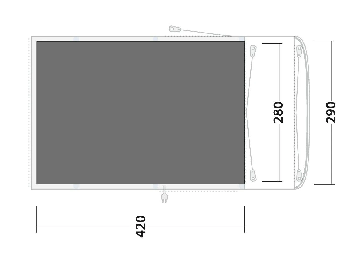Outwell Roseville 4SA Footprint Groundsheet 2 Outwell Roseville 4SA Footprint Groundsheet - Image 2