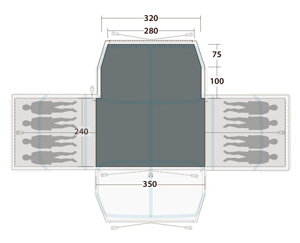 Outwell Grandville 8SA Flat Woven Carpet 3 Outwell Grandville 8SA Flat Woven Carpet - Image 3