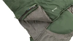 Outwell Contour Lux XL (Green) Sleeping Bag -Vango Camping Shop 230368 contour lux xl green feature photo10