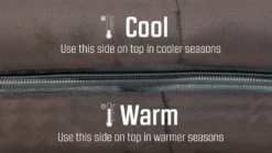 Outwell Contour Supreme Coffee Sleeping Bag -Vango Camping Shop 230369 contour supreme coffee feature photo18