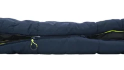 Outwell Camper Lux "R" Sleeping Bag Deep Blue (2023) -Vango Camping Shop 230393 camper lux right side zipper feature photo5