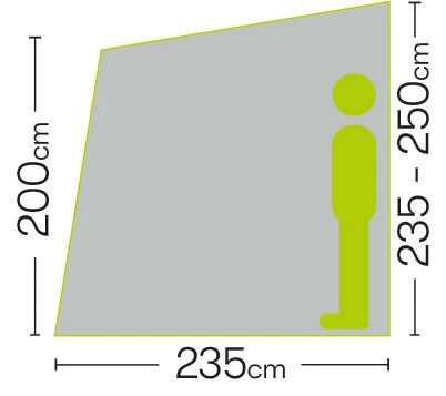 Quest Falcon 220 Poled Porch Caravan Awning (2022) 6 Quest Falcon 220 Poled Porch Caravan Awning (2022) - Image 6