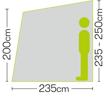 Quest Falcon 260 Poled Porch Caravan Awning (2022) 6 Quest Falcon 260 Poled Porch Caravan Awning (2022) - Image 6