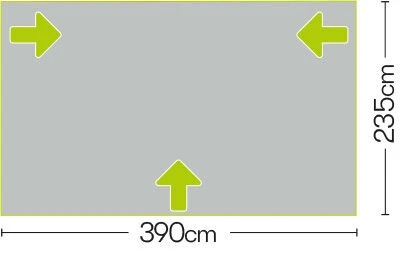 Quest Falcon 390 Poled Porch Caravan Awning (2022) 7 Quest Falcon 390 Poled Porch Caravan Awning (2022) - Image 7