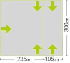Quest Falcon Air 300 Drive Away Awning Low (180-120cm) (2022) -Vango Camping Shop a3507a 7 midsize 1