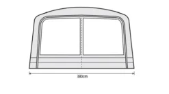 Outdoor Revolution Airedale 6.0s / 6.0se Front Porch Extension -Vango Camping Shop airedale 6s se front porch extension fp 2