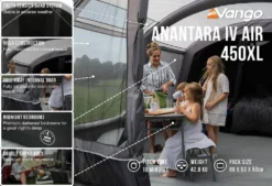 Vango Airbeam Vango Anantara IV 450xl Air Tent (2023) -Vango Camping Shop anantara iv air 450xl low res