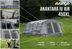 Vango Airbeam Vango Anantara IV 450xl Air Tent (2023) -Vango Camping Shop anantara iv air 450xl low res2
