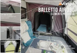 Vango Airbeam Vango Balletto Air 390 Elements ProShield Caravan Awning (2023) -Vango Camping Shop balletto air 390 eps in