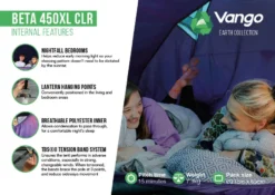 Vango Beta 450xl CLR Tent (2023) -Vango Camping Shop beta 450xl clr lr2