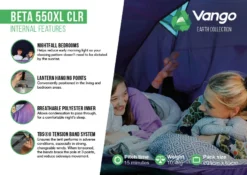 Vango Beta CLR 550xl Tent (2023) -Vango Camping Shop beta 550xl clr lr2
