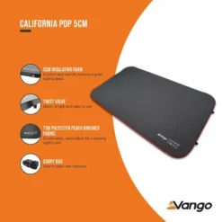 Vango California Pop 5cm Self Inflating Mattress -Vango Camping Shop california pop 5cm low res