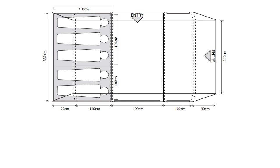 Outdoor Revolution Camp Star 500xl Tent Bundle 2 Outdoor Revolution Camp Star 500xl Tent Bundle - Image 2