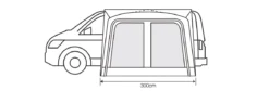 Outdoor Revolution Cayman Cuba Air Low Driveaway Awning (180-210cm) -Vango Camping Shop cayman cuba 3 flr