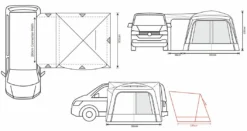 Outdoor Revolution Cayman F/G Low Awning (180-220cm) -Vango Camping Shop cayman fg fp