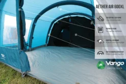 Vango Airbeam Vango Aether Air 600XL Tent (2022) -Vango Camping Shop earth collection airbeam infographics call outs7