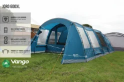Vango Joro Poled 600XL Tent (2022) -Vango Camping Shop earth collection poled infographics call outs4