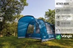 Vango Aether Poled 450XL Tent (2022) 14 Vango Aether Poled 450XL Tent (2022) -Vango Camping Shop earth collection poled infographics call outs6