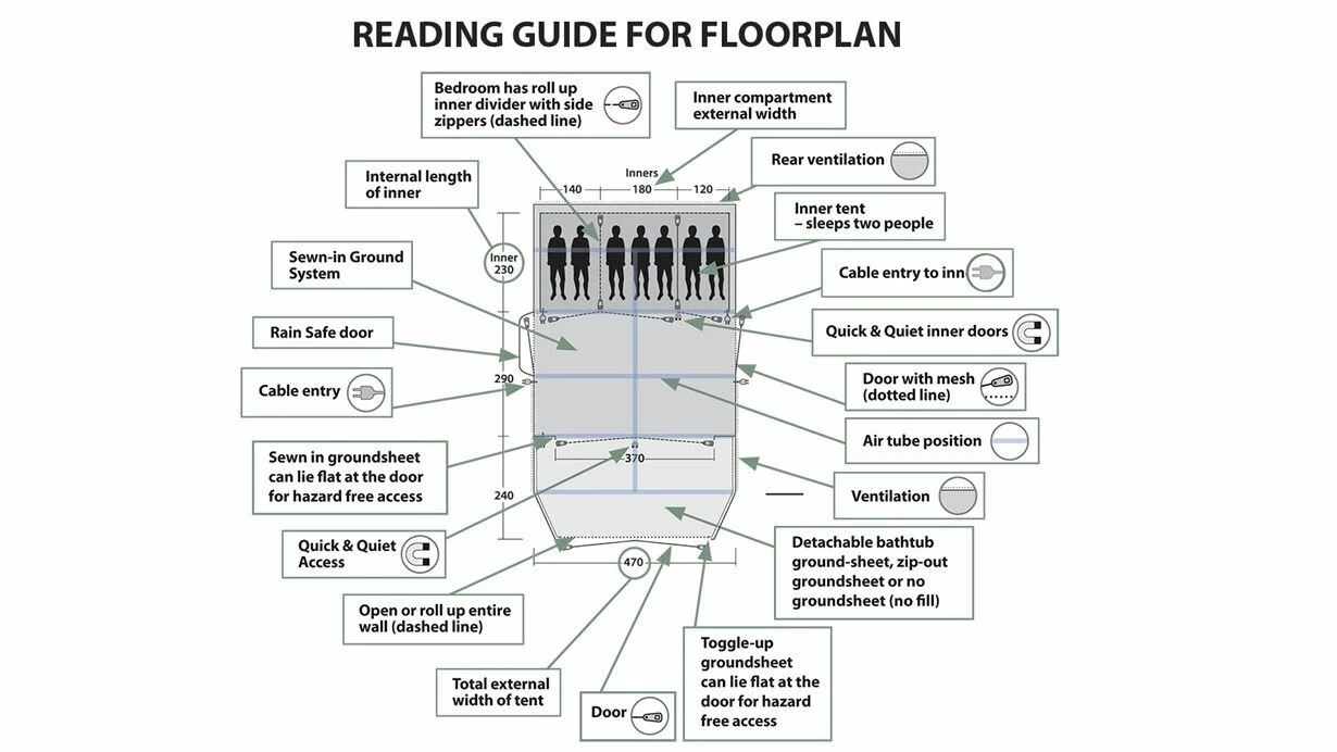 Outwell Oakdale 5PA Tent (2023) 6 Outwell Oakdale 5PA Tent (2023) - Image 6
