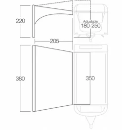 Vango AirBeam Sky Canopy 3.5m 6 Vango AirBeam Sky Canopy 3.5m -Vango Camping Shop floorplan35 2