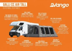 Vango Airbeam Vango Galli CC Air Tall Awning (2023) -Vango Camping Shop galli cc air tall